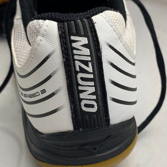 Mizuno Cyclone Speed 3 Volleyball Shoes Non Marking White Black - Picture 10 of 13